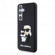 Karl Lagerfeld Karl and Choupette 3D Case - хибриден удароустойчив кейс за Samsung Galaxy S24 Plus (черен) 1