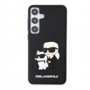 Karl Lagerfeld Karl and Choupette 3D Case - хибриден удароустойчив кейс за Samsung Galaxy S24 Plus (черен) 2