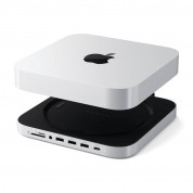 Satechi Aluminium USB-C Hub with SSD Enclosure for Mac Mini and Mac Studio for Mac Mini, Mac Studio (silver) 1