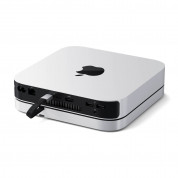 Satechi Aluminium USB-C Hub with SSD Enclosure for Mac Mini and Mac Studio for Mac Mini, Mac Studio (silver) 2