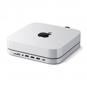 Satechi Aluminium USB-C Hub with SSD Enclosure for Mac Mini and Mac Studio for Mac Mini, Mac Studio (silver) 4
