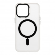 OBALME Misty Keeper MagSafe Case - хибриден удароустойчив кейс с MagSafe за iPhone 13 Pro (черен-прозрачен) 1
