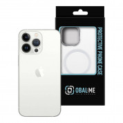 OBALME Misty Keeper MagSafe Case - хибриден удароустойчив кейс с MagSafe за iPhone 13 Pro (бял-прозрачен) 2