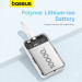 Baseus Magnetic Mini Wireless Charging Power Bank 10000 mAh 20W (P10022109223-00) - преносима външна батерия с вграден Ligtning кабел и безжично зареждане с MagSafe (бял)  11