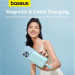 Baseus Magnetic Mini Wireless Charging Power Bank 10000 mAh 20W (P10022109333-00) - преносима външна батерия с вграден Ligtning кабел и безжично зареждане с MagSafe (светлосин)  9