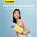 Baseus Magnetic Mini Wireless Charging Power Bank 10000 mAh 20W (P10022109Y23-00) - преносима външна батерия с вграден Ligtning кабел и безжично зареждане с MagSafe (жълт)  9