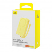 Baseus Magnetic Mini Wireless Charging Power Bank 10000 mAh 20W (P10022109Y23-00) (yellow) 11