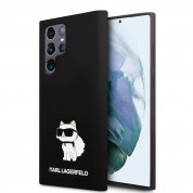 Karl Lagerfeld Liquid Silicone Choupette NFT Case for Samsung Galaxy S24 Ultra (black)