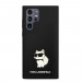 Karl Lagerfeld Liquid Silicone Choupette NFT Case - дизайнерски силиконов кейс за Samsung Galaxy S24 Ultra (черен) 3
