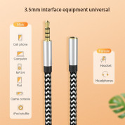 4smarts MatchCord Audio Extension Cable - удължителен аудио кабел 3.5 mm женско към 3.5 mm мъжко (100 см) (черен)  7