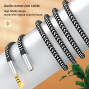 4smarts MatchCord Audio Extension Cable - удължителен аудио кабел 3.5 mm женско към 3.5 mm мъжко (100 см) (черен)  2