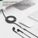 4smarts MatchCord Audio Extension Cable - удължителен аудио кабел 3.5 mm женско към 3.5 mm мъжко (100 см) (черен)  5