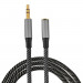 4smarts MatchCord Audio Extension Cable - удължителен аудио кабел 3.5 mm женско към 3.5 mm мъжко (100 см) (черен)  1