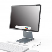 4smarts ErgoFix Magic Magnetic Aluminum Desktop Stand - магнитна алуминиева поставка за iPad Pro и iPad Air (тъмносив) 1