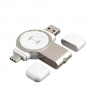 4smarts VoltBeam Mini Magnetic Portable Apple Watch Charger 2.5W - докинг станция за зареждане на Apple Watch (бял)
