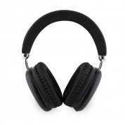 Guess PU Leather 4G Triangle Logo Bluetooth Headphones - безжични блутут слушалки с микрофон за мобилни устройства (черен) 2