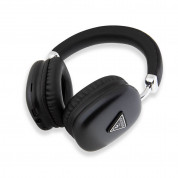 Guess PU Leather 4G Triangle Logo Bluetooth Headphones - безжични блутут слушалки с микрофон за мобилни устройства (черен) 1