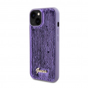 Guess Sequin Script Logo Case for iPhone 13 (purple) 1