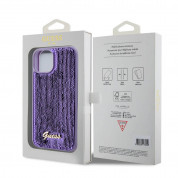 Guess Sequin Script Logo Case for iPhone 13 (purple) 6