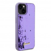 Guess Sequin Script Logo Case for iPhone 13 (purple) 3