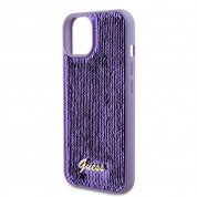 Guess Sequin Script Logo Case for iPhone 13 (purple) 4