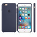 Apple Silicone Case - оригинален силиконов кейс за iPhone 6S Plus, iPhone 6 Plus (тъмносин) 2