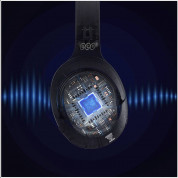 QCY H3 ANC Wireless Headphones - безжични блутут слушалки с активна изолация на околния шум (тъмносин) 3