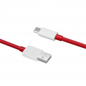 OnePlus SUPERVOOC USB-C to USB Data Cable 100W - кабел с бързо зареждане за устройства с USB-C порт (100 см) (червен)