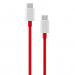 OnePlus SUPERVOOC USB-C to USB Data Cable 150W - USB-C към USB-C кабел за устройства с USB-C порт (100 см) (червен) 1