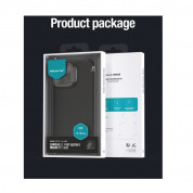 Nillkin CamShield Prop Leather Magnetic Case - хибриден удароустойчив кожен кейс с MagSafe за iPhone 15 Pro (черен) 5