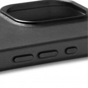 Mujjo Full Leather MagSafe Case - премиум кожен (естествена кожа) кейс с MagSafe за iPhone 15 Pro (черен) 3