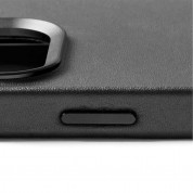 Mujjo Full Leather MagSafe Case - премиум кожен (естествена кожа) кейс с MagSafe за iPhone 15 Pro (черен) 4