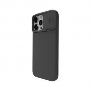 Nillkin CamShield Silky Magnetic Silicone Case - силиконов (TPU) калъф с MagSafe за iPhone 15 Pro Max (черен) 2