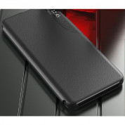 Tech-Protect Smart View Leather Flip Case - кожен калъф, тип портфейл за Samsung Galaxy A35 4G (черен) 3