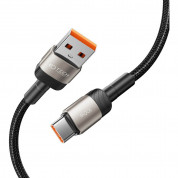 Tech-Protect Ultraboost Evo USB-A to USB-C Cable 100W - кабел с въжена оплетка за устройства с USB-C порт (100 см) (бежов) 2