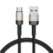 Tech-Protect Ultraboost Evo USB-A to USB-C Cable 100W - кабел с въжена оплетка за устройства с USB-C порт (100 см) (бежов) 1