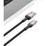 Tech-Protect Ultraboost Evo USB-A to USB-C Cable 100W - кабел с въжена оплетка за устройства с USB-C порт (100 см) (бежов) 3