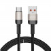 Tech-Protect Ultraboost Evo USB-A to USB-C Cable 100W - кабел с въжена оплетка за устройства с USB-C порт (200 см) (бежов) 1