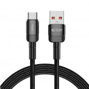 Tech-Protect Ultraboost Evo USB-A to USB-C Cable 100W - кабел с въжена оплетка за устройства с USB-C порт (200 см) (черен)
