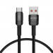Tech-Protect Ultraboost Evo USB-A to USB-C Cable 100W - кабел с въжена оплетка за устройства с USB-C порт (25 см) (черен) 1