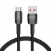 Tech-Protect Ultraboost Evo USB-A to USB-C Cable 100W - кабел с въжена оплетка за устройства с USB-C порт (100 см) (черен) 1