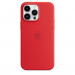 Apple iPhone Silicone Case with MagSafe - оригинален силиконов кейс за iPhone 14 Pro Max с MagSafe (червен) (разопакован продукт) 3