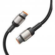 Tech-Protect Ultraboost Evo USB-C to USB-C Cable 100W (100 cm) (titanium) 1