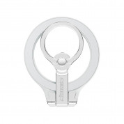 Nillkin SnapGrip Magnetic Ring Holder - универсален магнитен пръстен против изпускане, с поставка, съвместим с MagSafe за iPhone и други смартфони (сив)
