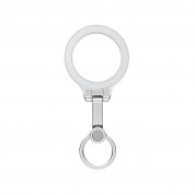 Nillkin SnapGrip Magnetic Ring Holder - универсален магнитен пръстен против изпускане, с поставка, съвместим с MagSafe за iPhone и други смартфони (сив) 3