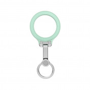 Nillkin SnapGrip Magnetic Ring Holder - магнитен пръстен против изпускане, с поставка, съвместим с MagSafe за iPhone и други смартфони (зелен) 3