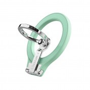 Nillkin SnapGrip Magnetic Ring Holder - универсален магнитен пръстен против изпускане, с поставка, съвместим с MagSafe за iPhone и други смартфони (зелен) 2