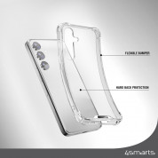 4smarts Hard Cover Ibiza - хибриден удароустойчив кейс за Samsung Galaxy S24 Plus (прозрачен) 4