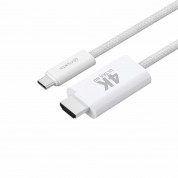 4smarts 4K 60Hz USB-C to HDMI Cable - кабел с поддръжка на 4K за свързване от USB-C към HDMI (200 см) (бял) 2