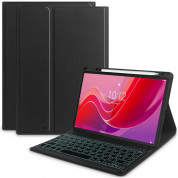 Tech-Protect SC Pen Case and Bluetooth Keyboard - кожен калъф и безжична блутут клавиатура за Lenovo Tab M11 (TB-330) (черен)